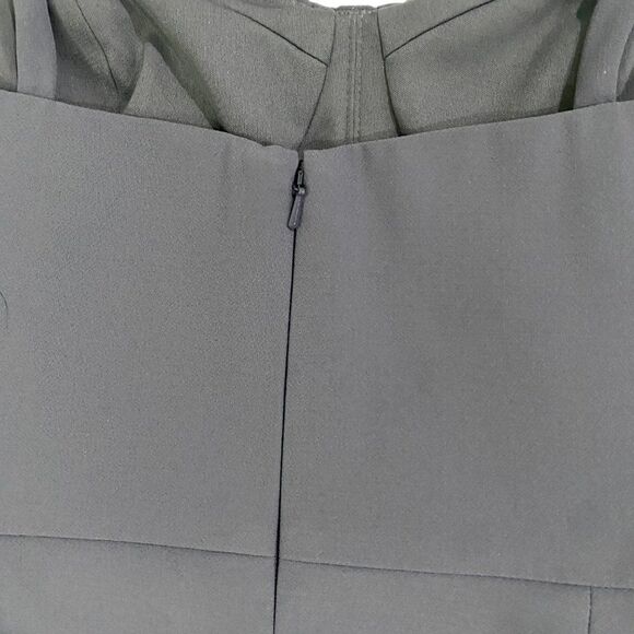 Norstrom Dessy Collections 3069 Midi Bustier Dress Silverstone Gray Size 14 - Picture 8 of 15